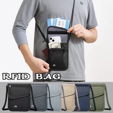 Passport Wallet Travel Document Protection Bag RFID Blocking Pouch