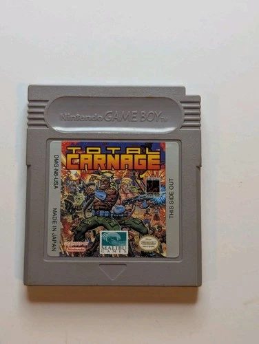 Total Carnage (Nintendo Game Boy, 1994) Excellent Condition, Tested & Working