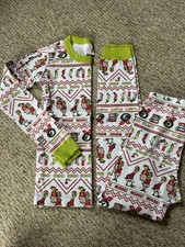 Hanna Andersson Grinch Jammies Holiday Christmas Size 12 150