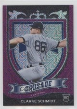2021 Panini Chronicles Crusade Purple Mojo Prizm 19/99 Clarke Schmidt #17 2t9
