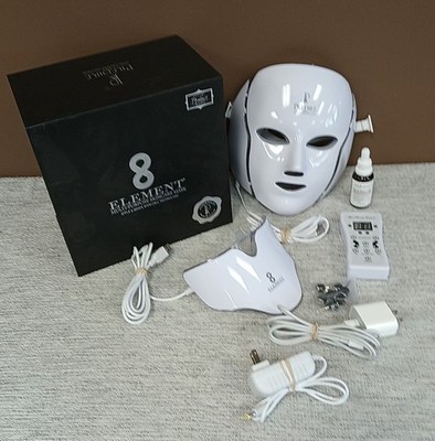 Element 8 PREDIRE Paris LED Facial & Neck Mask Set with Remote WORKS