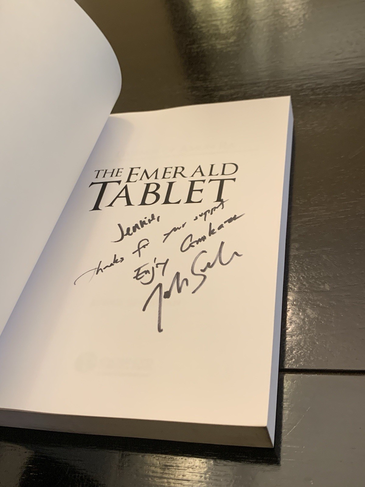 Legends of Amun Ra : The Emerald Tablet by Joshua Silverman 2012 - SIGNED