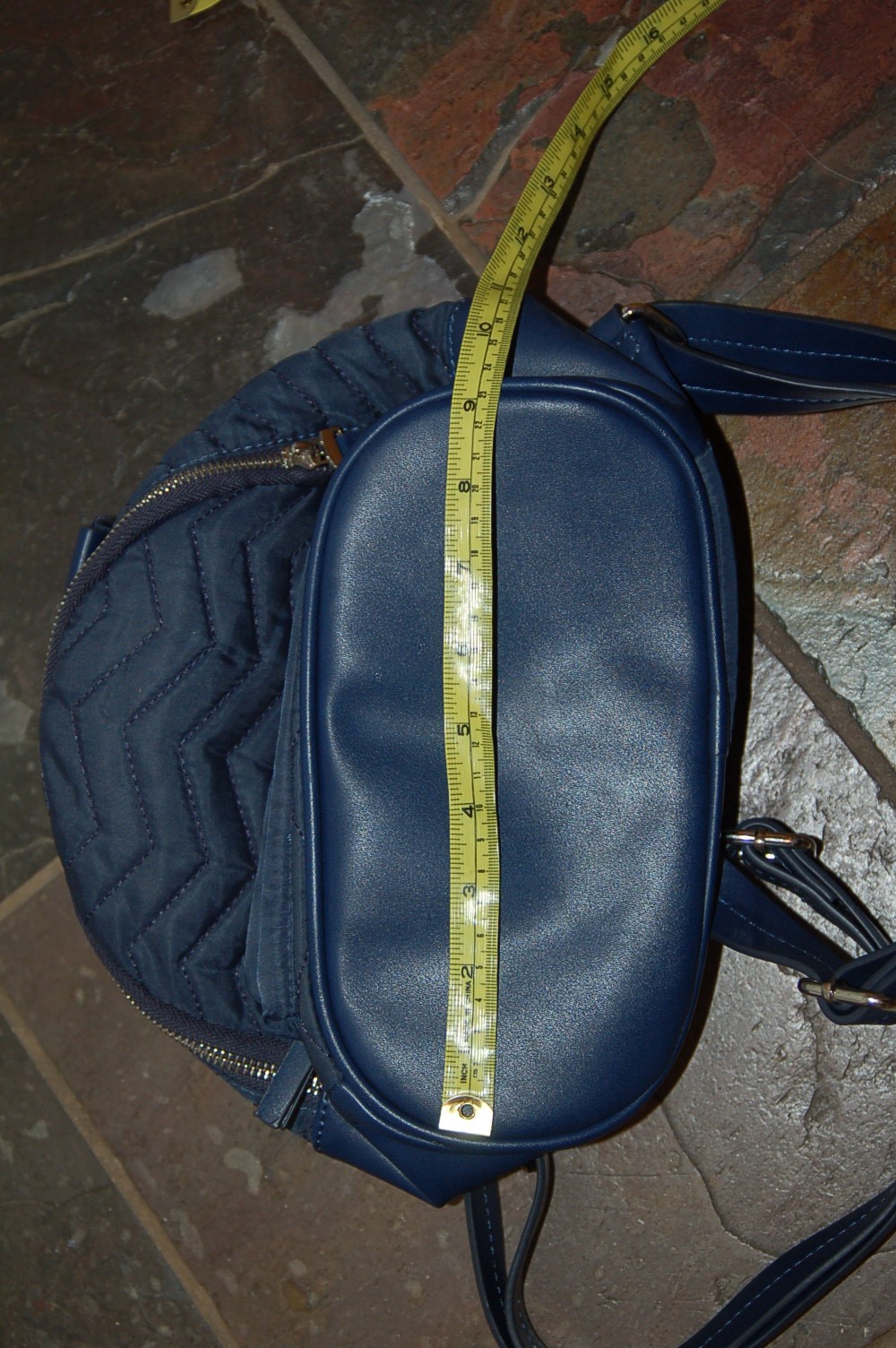 Pull and Bear pull & bear small blue backpack pur… - image 3