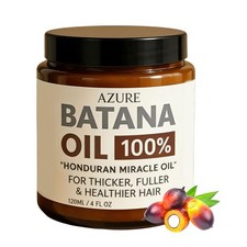 Azure Batana Oil, 100% Pure Hydrating Oil for Stronger Hair & Scalp Care 4 Fl Oz