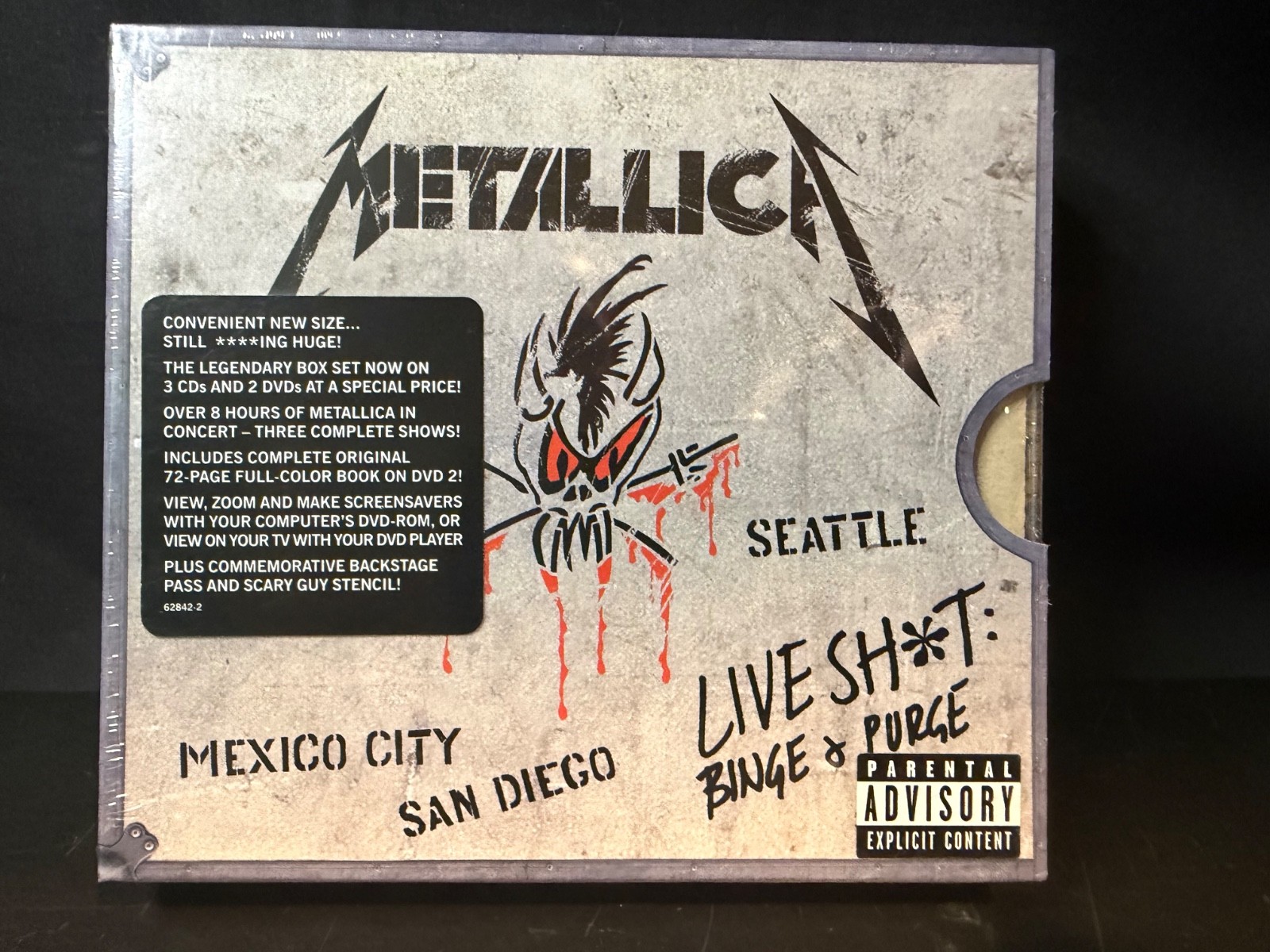 Metallica ‎-  Live Sh*t: Binge & Purge - 3CD+2DVD BoxSet FACTORY SEALED
