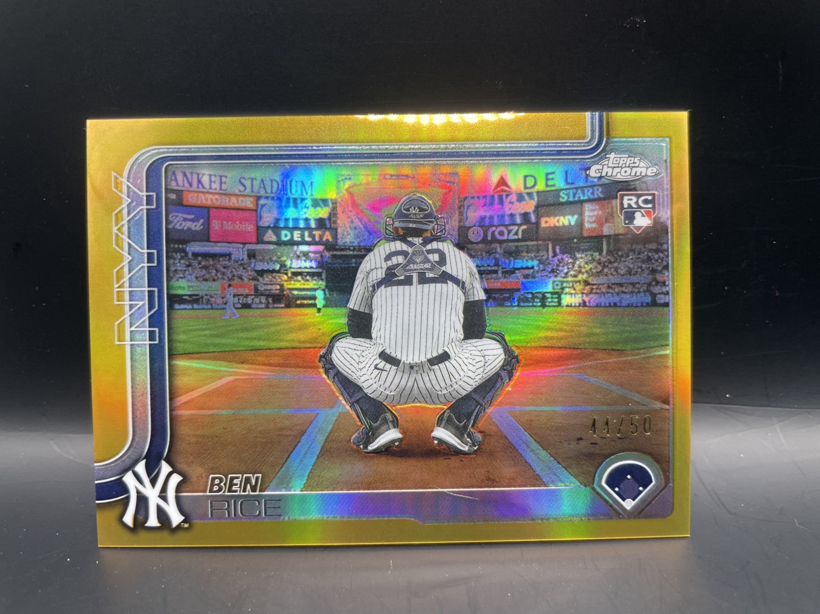 2025 Topps Chrome Update - Ben Rice #138 SPECIAL IMAGE VARIATION Gold /50 (RC)