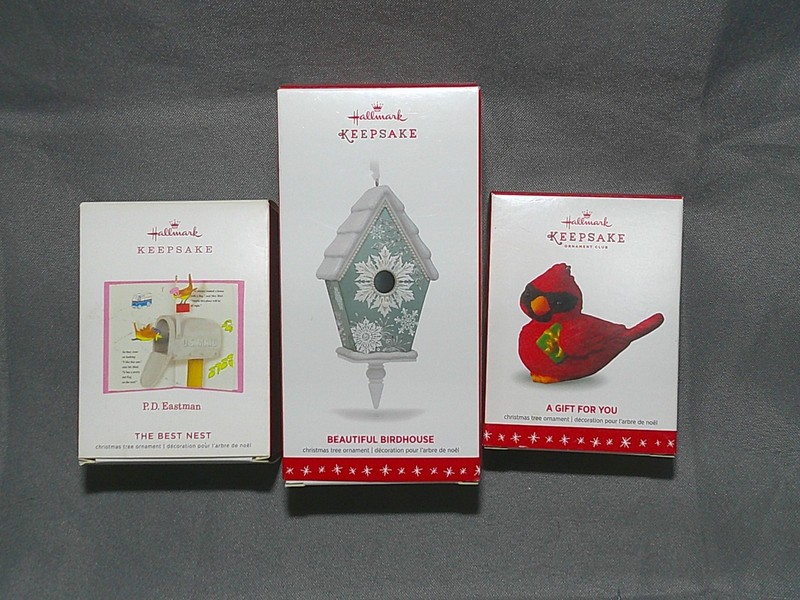 Bird Nest Birdhouse Hallmark Keepsake Ornaments