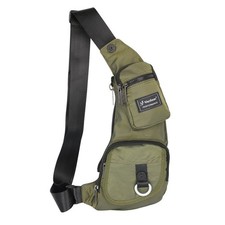Sling Bag Small Crossbody Chest Backpack Men Women Lightweight Shoulder Green