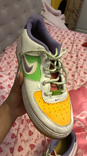 Nike Air Force 1 Low Top Leather Lace-Up Snea...