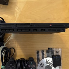 PS2 Slim Console Bundle Working! W Crash Bandicoot + Memory Card