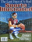 Johnny Manziel Texas AM Autographed Sports Illustrated 8/5/13 Region