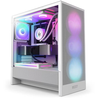 NZXT - H5 Flow RGB 2024 Compact ATX Mid-Tower Airflow PC Case
