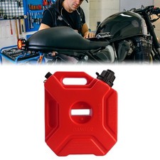 1.3Gallon Portable Gas Fuel Tank Red Plastic w/Mount Bracket Lock for Motorcycle