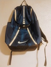 Nike Elite Navy Blue Backpack Basketball Football All Sport Gym Bag Quad Zip Sys
