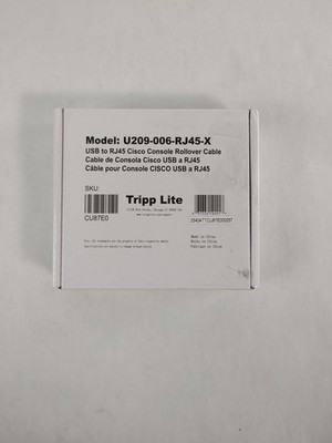 Neu Tripp Lite U209-006-RJ45-X USB-zu-RJ45 Cisco-Konsole Rollover-Kabel Open Box