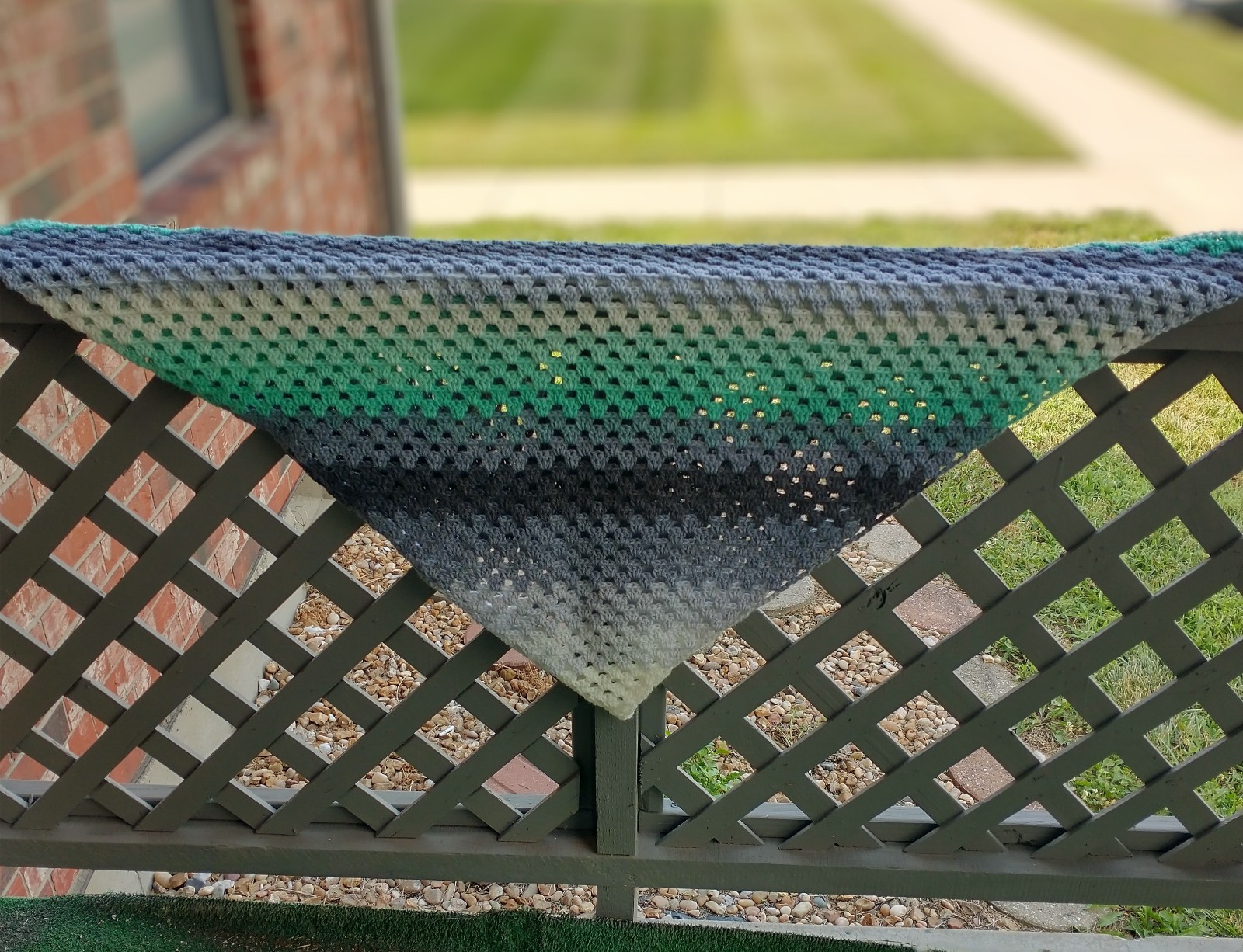 Crochet Granny Stripe Shawl Pattern for Cozy Elegance