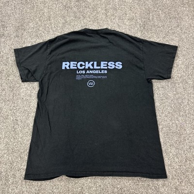 Young & Reckless Shirt Mens Large Black Los Angeles Graphic Tee Tagless Y&R