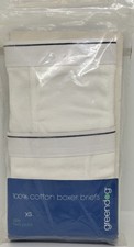 Vintage Macy s Greendog 2 Pairs Toddler Boys White Boxer Briefs Size X Small 4-5