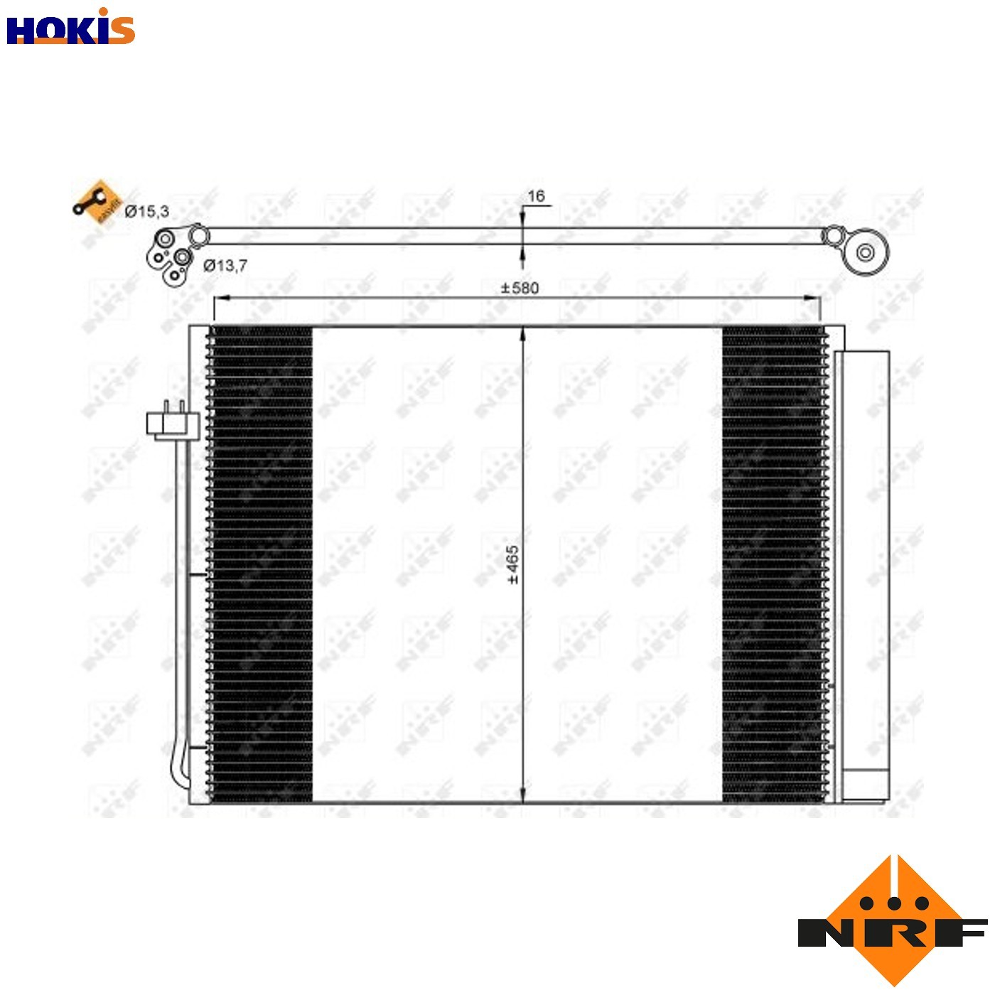 Air Con Condenser fits BMW X5 F15 2.0 15 to 18 N20B20A AC Conditioning NRF New - Image 15