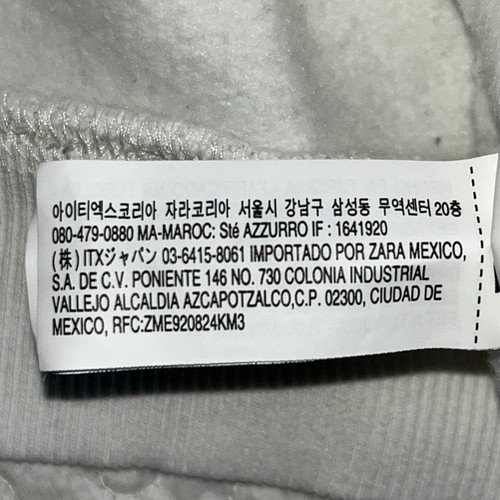 Zara Girls PULLOVER Size 13/14 White Sweatshirt w/Gold Print Studs❤️& Crystals - Picture 15 of 23