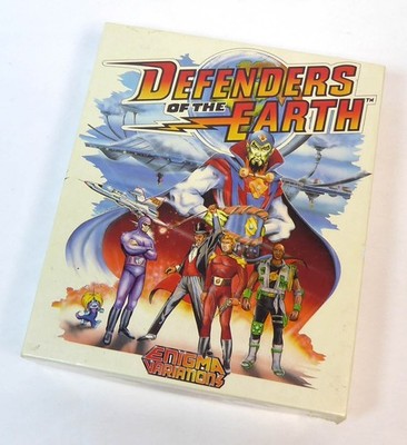 Atari ST Spiel in OVP  -- DEFENDER OF THE EARTH (Enigma) -- big box - DISK