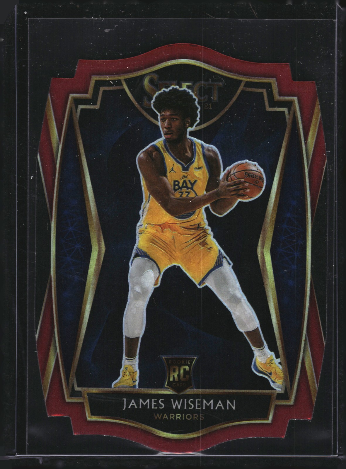 2020-21 Panini Select #184 James Wiseman Maroon Prizms Die Cut 69/175