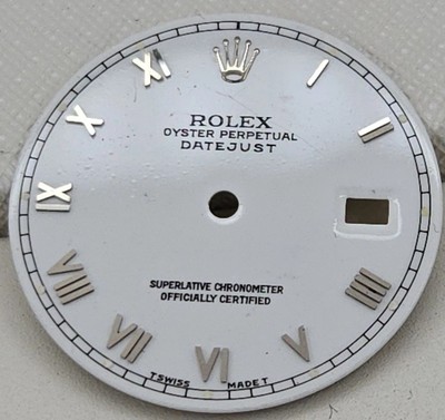 Rolex Dial  116200 , Ceramic Roman # , White , Genuine 