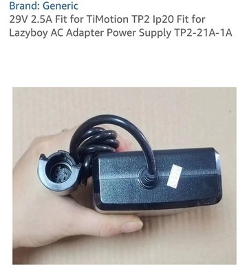 TiMOTION TP2 TP2-H161-001/TP2-21A-1 AC/DC Adapter 29V 2.5A 6ft 2-Prong
