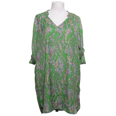 Zara Basic, Kleid, Größe: L, Grün/Mehrfarbig, Polyester, Paisley, Damen #b7i