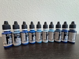 Vallejo Model Color New Formula Miniature Paint Blues