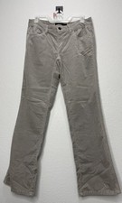 Calvin Klein Jeans Power Stretch Gray Corduroy Straight Leg Slim Pants size 8
