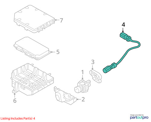 Camera wiring loom
