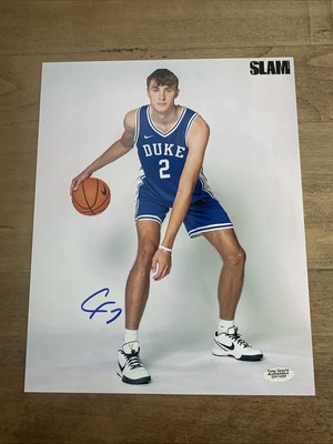 Autographed Cooper Flagg Signed 8x10 Photo w/COA Duke Blue Devils