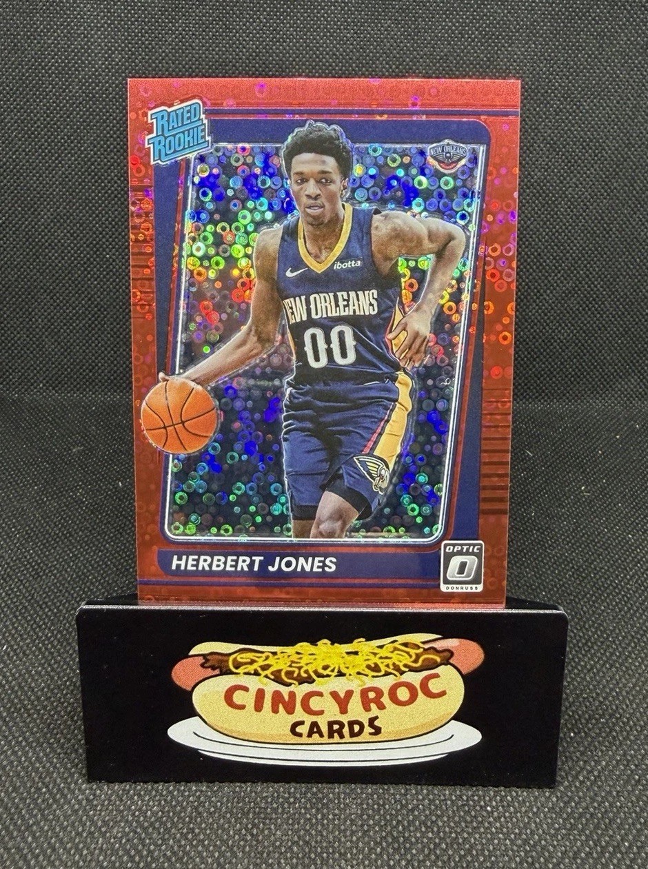 2021-22 Panini Donruss Optic Herbert Jones Rated Rookie #157 Fast Break Red /85