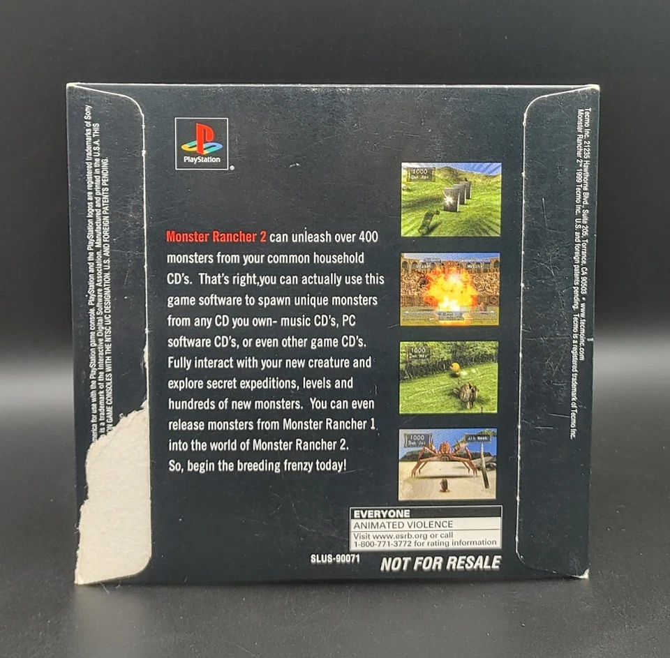 Monster Rancher 2 Demo CD PS1 PS2 PS3 Auténtico Coleccionable ¡Raro! Foto 2 de 2