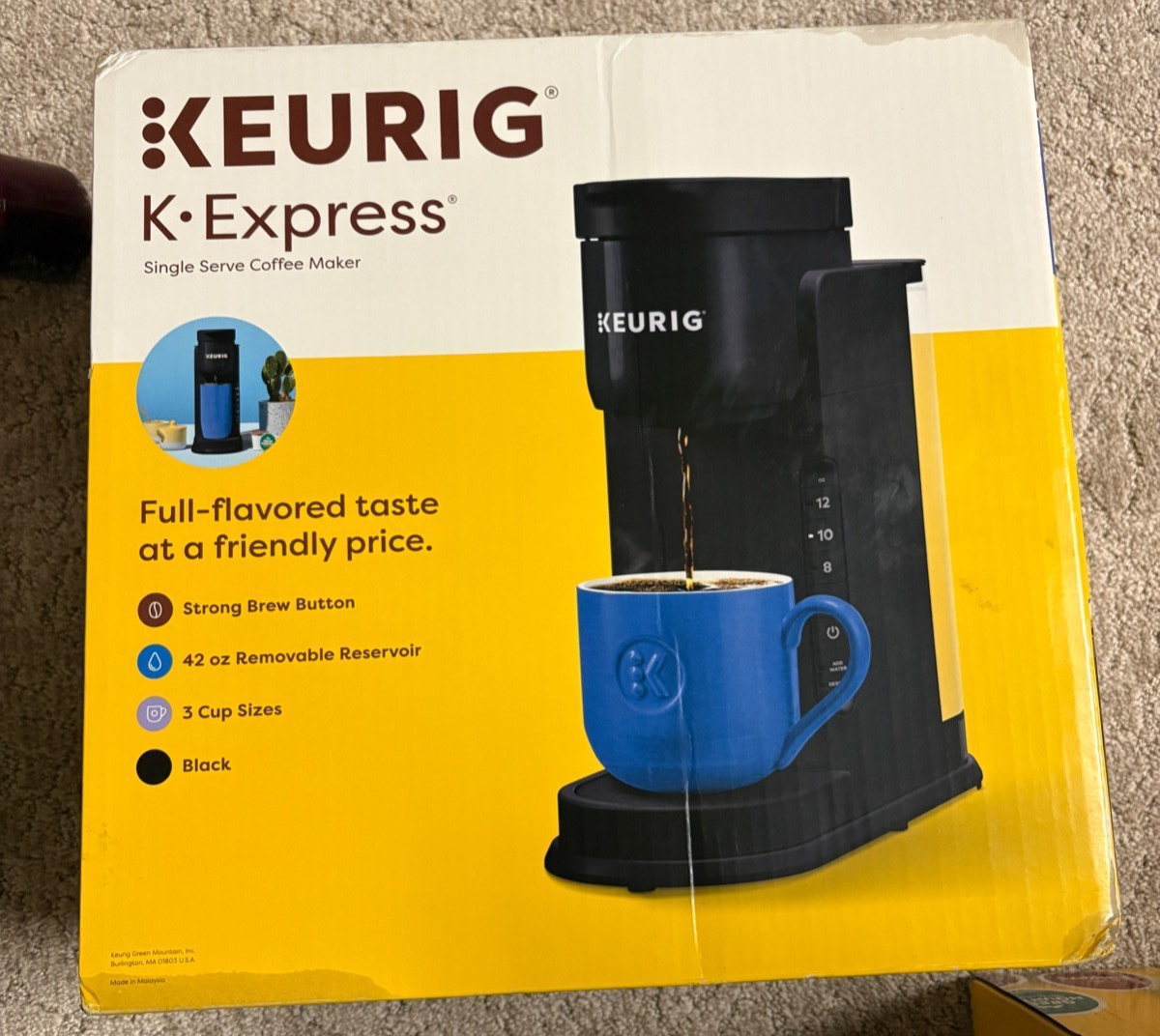Keurig K-Express Single Serve K-Cup Pod Coffee Maker - Black 611247389119|  eBay