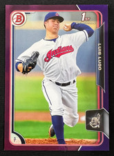 LUIS LUGO 2015 Bowman Purple #BP29 Rookie Card RC MLB #107/250