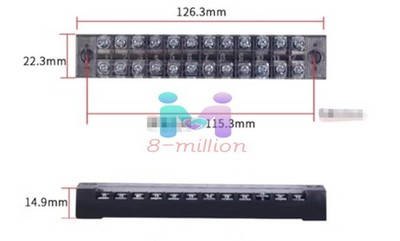 1 PCS NEW CHINT TB Wiring Terminal TB-1512 15A   #ff