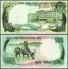 South Vietnam 100 Dong, 1972 ND, P-31, UNC