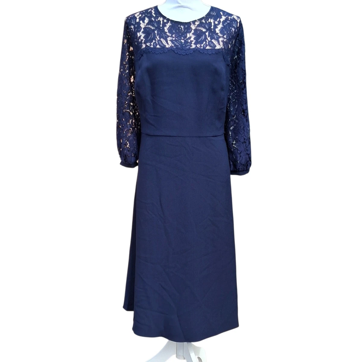 navy blue dress semi formal Lace Mini | Short Tight Prom Dress Sleeveless boat neckline Navy Blue Dress Modest Semi