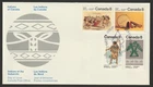 Canada #575a-577a, Subarctic Indians, Type B, Official First Day Cover, FDC 1975