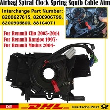 DE Schleifring Wickelfeder Airbag Für Renault Clio Kangoo 8201590627 7701057094
