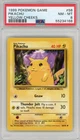 1999 Pokemon Pikachu Base Set Yellow Cheeks #58 PSA 8 Partial Set Break