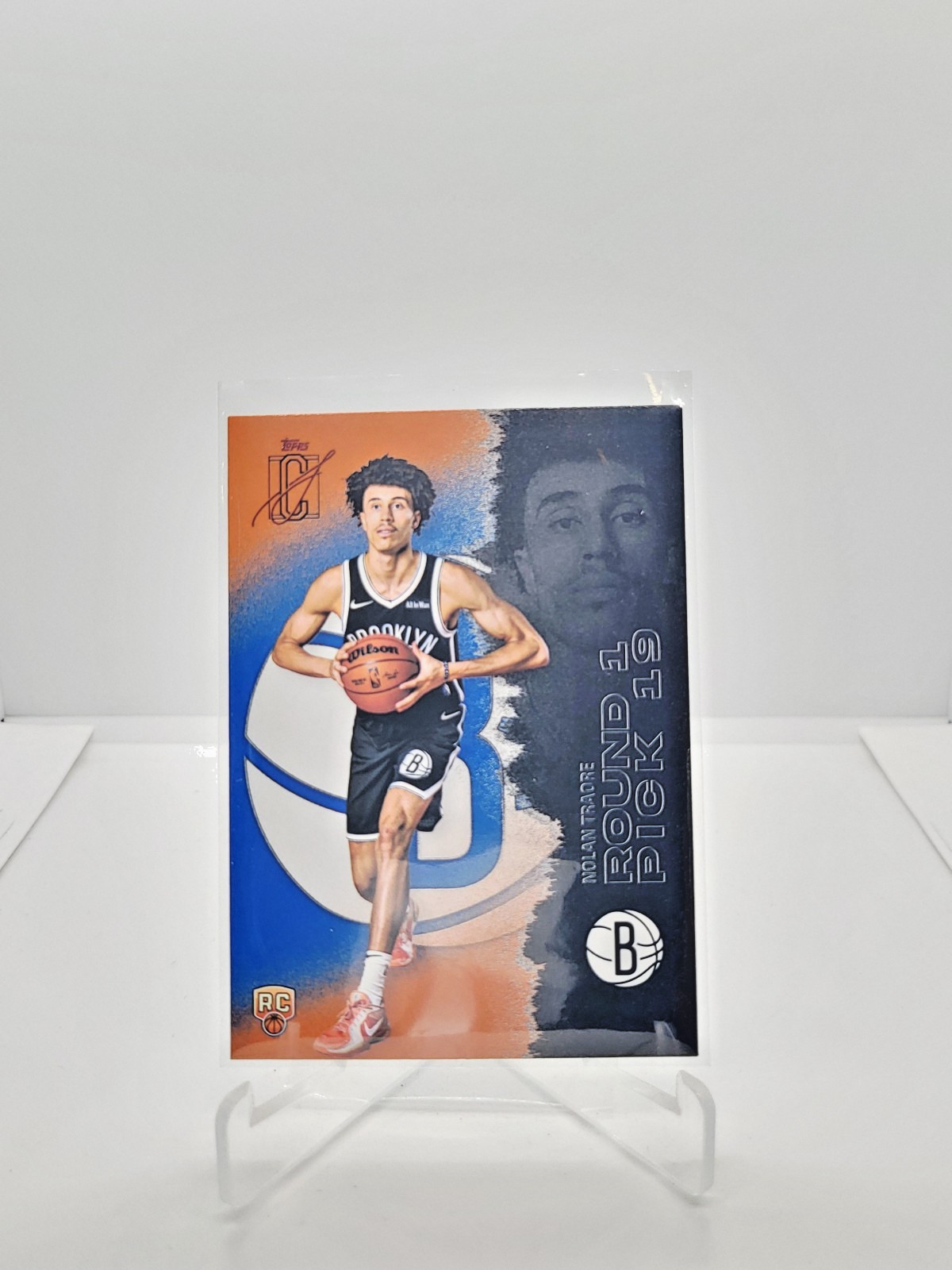 2025-26 Topps Signature Class Orange Nolan Traore #115 Brooklyn Nets