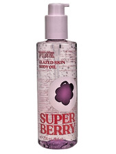 VICTORIA'S SECRET PINK SUPER BERRY BOOSTING BODY OIL 8 oz NEW