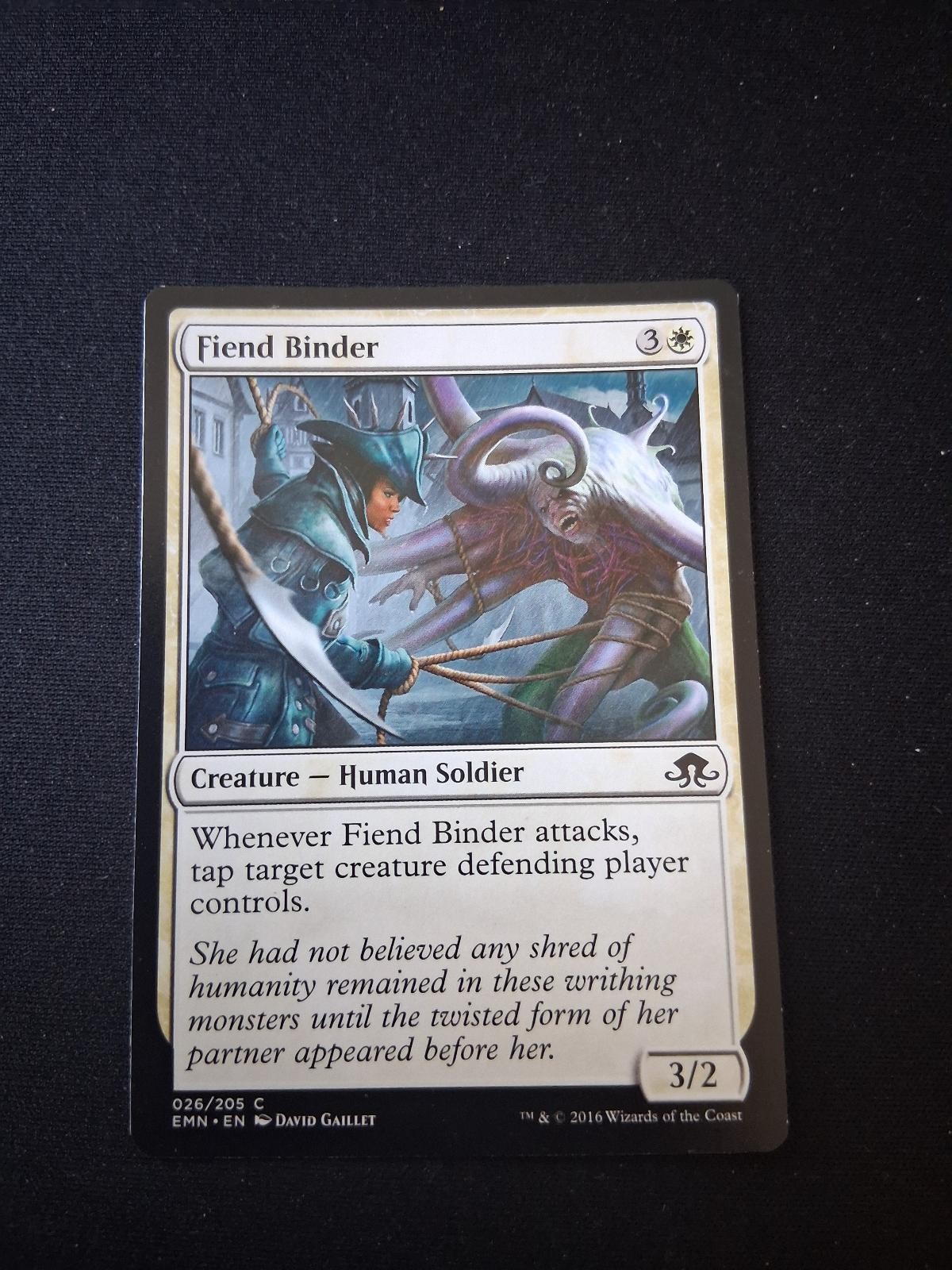 Fiend Binder 26 Common Eldritch Moon Magic: The Gathering Lightly Played