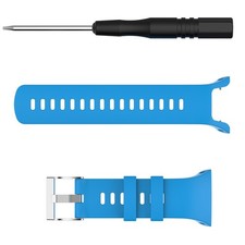 Blue Silicone Wristband Watch Strap For Suunto Spartan Trainer Wrist HR Repair