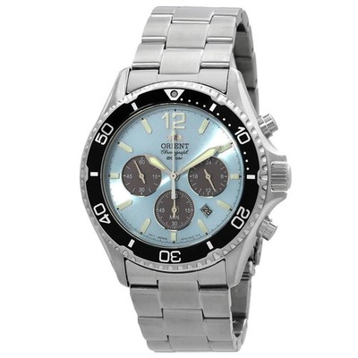Orient Sports Solar Powered Chronograph Blue Dial Men's Watch RATX0206L10B