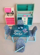 Vintage 1978 Barbie Dream Furniture Dining Buffet Hutch Oven Mattel 2470 2475