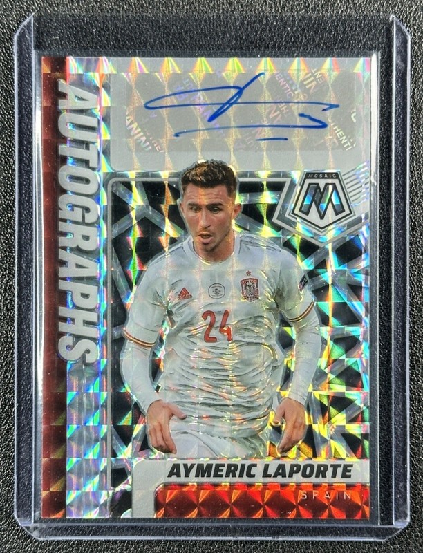 AYMERIC LAPORTE 2021 PANINI MOSAIC ROAD TO FIFA WORLD CUP #A-AYL PRIZM AUTO